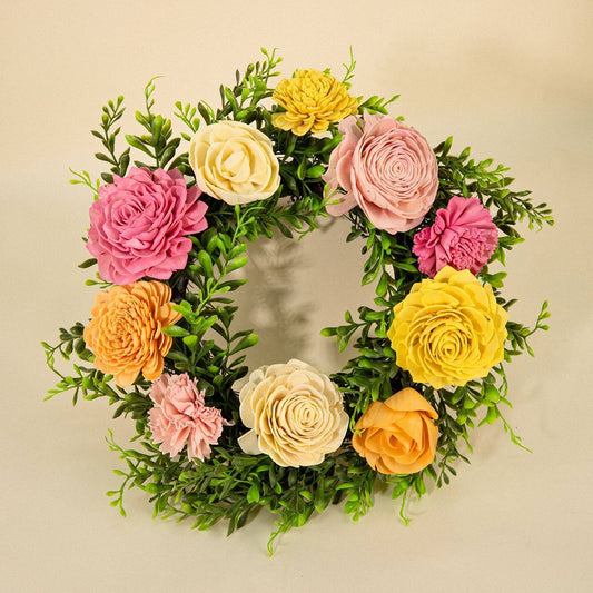 12" Wreath - Sunset Blush